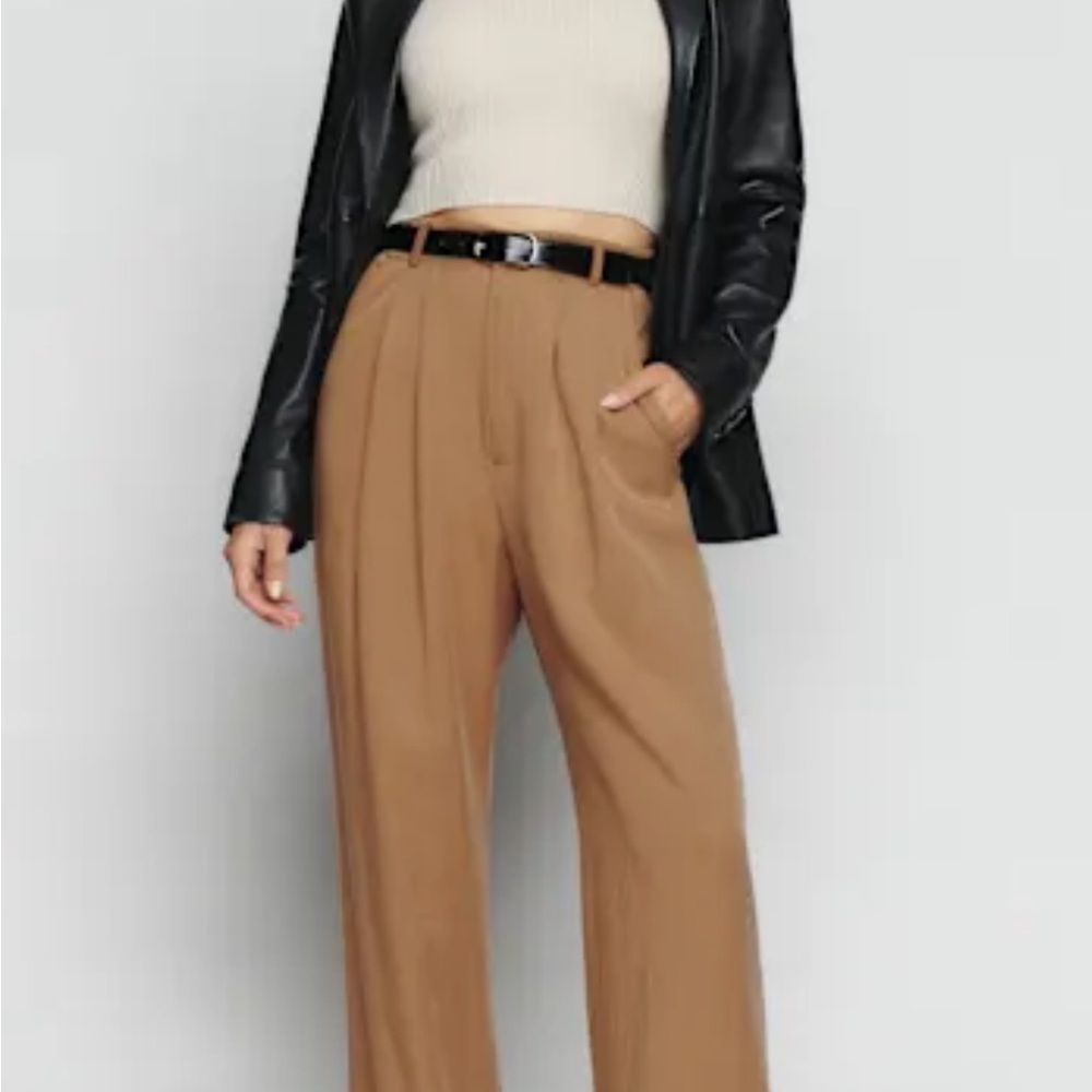 Reformation Mason Pant Natural - Size 4